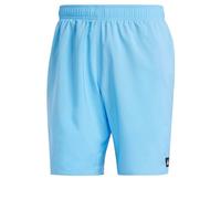 adidas Homme Solid CLX Classic-Length Swim Shorts, Blue Burst/Black, M