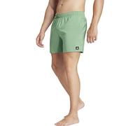 adidas Homme Solid CLX Short-Length Swim Shorts, preloved Green/White, S