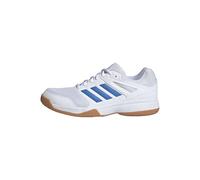 adidas Homme Speedcourt Mens Indoor Shoes, FTWR White/Ray Blue/Lucid Aquamarine, 44 EU