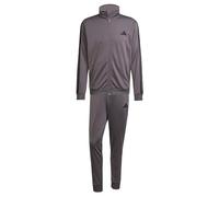 adidas Homme SPORTSWEAR BASIC 3 STRIPES TRICOT TRACKSUIT, Grey Strata, L