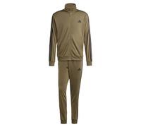 adidas Homme SPORTSWEAR BASIC 3 STRIPES TRICOT TRACKSUIT, Olive Strata, XXL