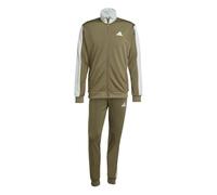adidas Homme SPORTSWEAR BASIC TRICOT COLORBLOCK TRACKSUIT, olive strata, S