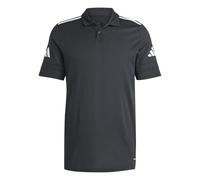 adidas Homme Squadra25 Cotton Polo Shirt, Black/White, S Tall
