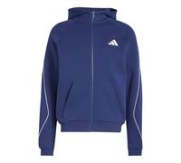 adidas Homme Stadium Small Logo Full-Zip Hoodie Sweatshirt, Dark Blue, M Tall