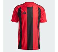 Adidas Striped 24 Short Sleeve T-shirt Rouge S Homme