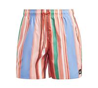 adidas Homme Striped Swim Shorts, Coral Fusion, L