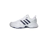 adidas Homme Strutter Shoes Chaussures de Sport et d'entraînement, Cloud White/Dark Blue/Matte Silver, 47 1/3 EU