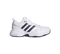 adidas Homme Strutter Wide Shoes Entrainement croisé, Bleu foncé, argenté Mat, doré Actif, 43 1/3 EU Large