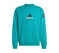 Adidas, Homme, Sweatshirts et sweats à capuche, Vert, Taille: XL Sweat à col rond réfléchissant vert