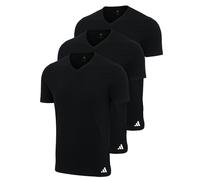 Adidas Homme T-Shirt,3er Paquet - Col En V Chemise,Active Core Coton,Unicolore