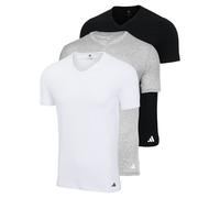 Adidas Homme T-Shirt,3er Paquet - Col En V Chemise,Active Core Coton,Unicolore