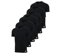 Adidas Homme T-Shirt, 6er Paquet - Ras Du Cou Col Chemise, Active Core Coton,