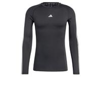 T-shirt adidas TECHFIT Compression 3 bandes manche longue noir pur - S
