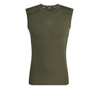 adidas Homme Techfit Compression Training Sleeveless T-Shirt, Night Cargo, S