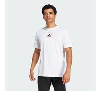 adidas Homme Tennis Happy 3 Balls Graphic T-Shirt, White, M