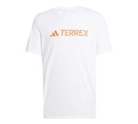 Adidas - Tee-shirt de trail running léger et respirant - Multi Logo Tech Tee White pour Homme - Taille L - Blanc Blanc L