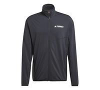 adidas Homme Terrex Multi Climawarm Full Zip Tech Fleece Sweatshirt, Black, 3XL