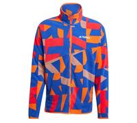 adidas Homme Terrex Multi Printed Full Zip Fleece Jacket, Warm Clay/Semi Lucid Blue, M