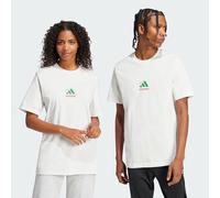 adidas Homme Three Slice Life, Pizza Back Graphic Tee, Short Sleeve, Off White, M