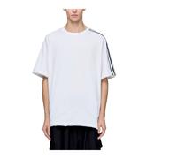 Adidas, Homme, Tops, Blanc, Taille: M Raw Edge 3 Stripes SS Tee