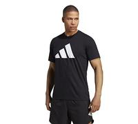 adidas Homme Train Essentials Feelready Logo Training Tee, Black/White, XXL Tall