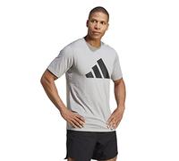 adidas Homme Train Essentials Feelready Logo Training Tee, Medium Grey Heather/Black, M