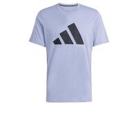 adidas Homme Train Essentials Feelready Logo Training Tee, Silver Violet/Black, S