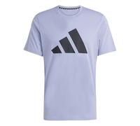 adidas Homme Train Essentials Feelready Logo Training Tee, Silver Violet/Black, S