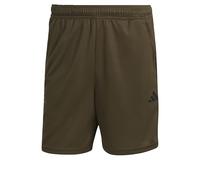 Adidas Homme Train Essentials Piqué 3-Stripes Training Shorts, Olive Strata/Black, S