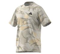 adidas Homme Train Essentials Seasonal Camo Tee, Crystal Sand/Orbit Grey/Alumina/Wonder Beige, S