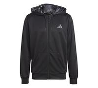 adidas Homme Train Essentials Seasonal Training Full-Zip Jacket, Black/Grey Five, XS