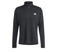 adidas Homme Train Essentials Training 1/4-Zip Long Sleeve Tee, Black, XXL