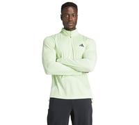adidas Homme Train Essentials Training 1/4-Zip Long Sleeve Tee, Semi Green Spark, S