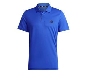 Adidas Homme Train Essentials Training Polo Shirt, Lucid Blue/Black, S