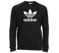 adidas Homme Trefoil Crew Sweat Shirt Capuche Sport, Noir (Black Black), S EU