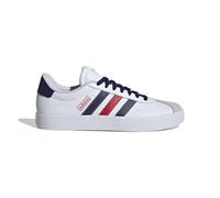adidas Homme VL Court 3.0 Shoes Chaussures, Cloud White/Navy Blue/Better Scarlet, 44 EU