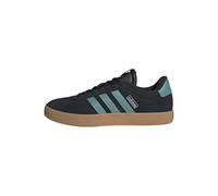 adidas Homme VL Court 3.0 Shoes Chaussures, Core Black/Powder Teal/Silver Metallic, 40 2/3 EU