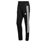 adidas Homme Workout Essentials All-Set 3-Stripes Knit Pants, Black/White, XL