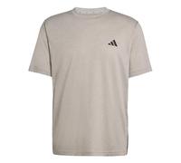 adidas Homme Workout Essentials Feelready 3 Stripes Shirt, Medium Grey Heather/Black, L