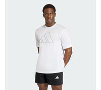 adidas Herren Workout Essentials FEELREADY Logo T-Shirt, White, 3XL