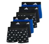 Adidas Hommes Boxers, Pack De 6 - Trunks, Active Flex Coton, Logo