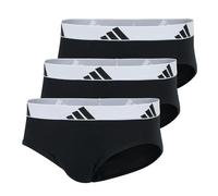 Adidas Hommes Slip, Pack De 3 - Culottes, Active Flex Coton, Logo, Uni Sc...