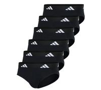 Adidas Hommes Slip, Pack De 6 - Culottes, Active Flex Coton, Logo, Uni Sc...
