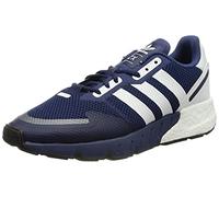 adidas Hommes ZX 1K Boost Baskets, Dark Blue/Cloud White/Core Black, 42 2/3 EU