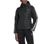 adidas Hooded Premium Slim Veste, Noir/Blanc, 42 Femme