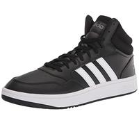 adidas Hoops 3.0 Paire de Chaussures de Basketball mi-Montantes pour Homme, Noir/Blanc/Gris