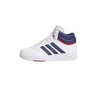 adidas Hoops 4.0 Mid Shoes Basket, FTWR White/Dark Blue/Team Power Red 2, 21 EU