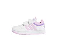 adidas Hoops Lifestyle Basketball Hook-and-Loop Shoes Chaussures-Basses, Cloud White/Lilac/Violet Fusion, 32 EU