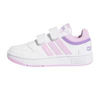 adidas Hoops Lifestyle Basketball Hook-and-Loop Shoes Chaussures-Basses, Cloud White/Lilac/Violet Fusion, 33.5 EU