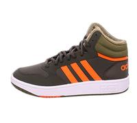 adidas Hoops Mid 3.0 K, Chaussures de Sport Unisexe, Garçons, Shadow Olive Impact Orange Focus Olive, 38 2/3 EU